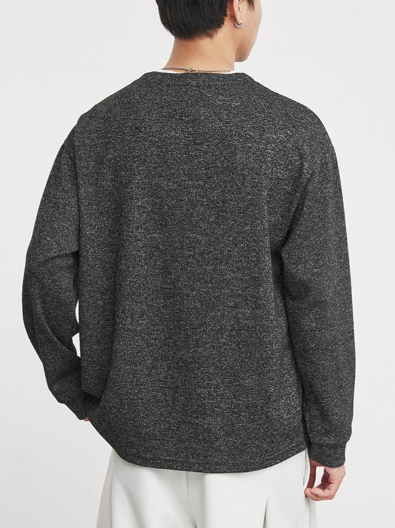 Layered-look Henry Collar T-shirts
