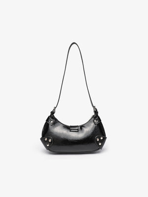Stylish And Edgy Motorcycle Studded Shoulder Bag