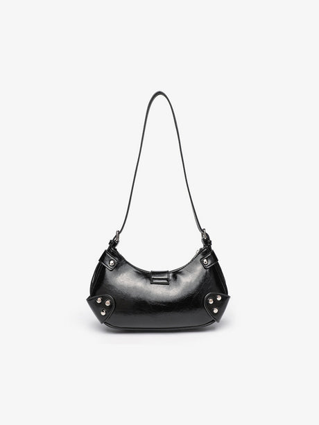 Stylish And Edgy Motorcycle Studded Shoulder Bag