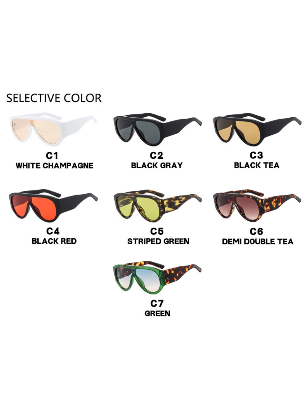 Full-rimmed Aviator Sunglasses