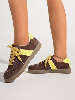Retro Color-blocked German Training Shoes And Sneakers