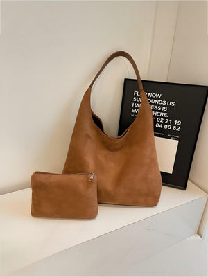 Large Capacity Suede Shoulder Bag