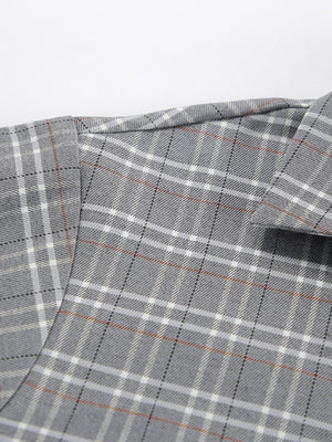 Liber Autumn Women's Buttons Plaid Shirts