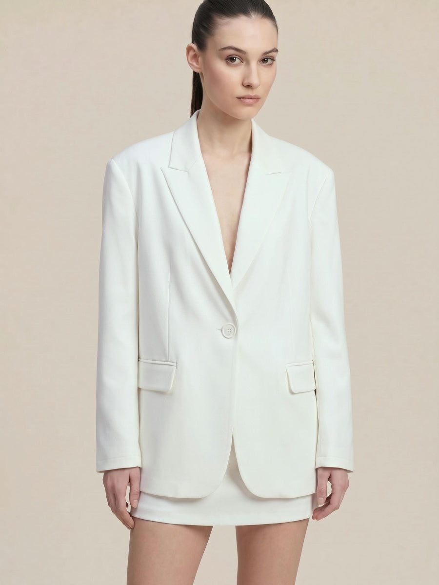 Backless Lace Solid Color Blazers
