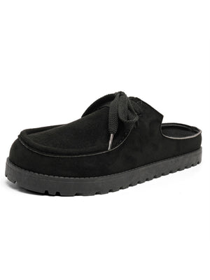 Suede Birkenstock Lace-up Closed-toe Slippers