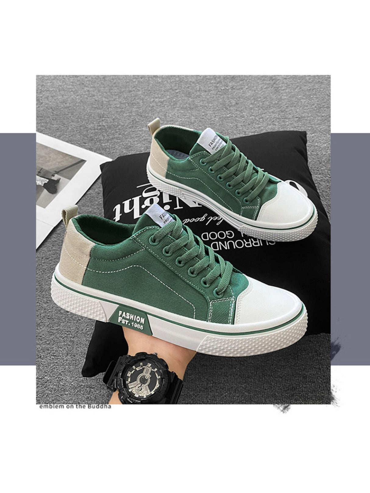 Liber Four Seasons Colorblock Canvas Men's Casual Sports Shoes