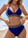 Ribbed Patchwork Fitted Bikini