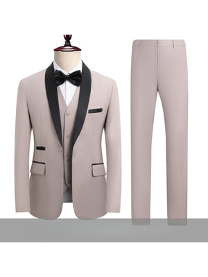 Business Leisure Suit Slim-fit Set 3-piece Sets