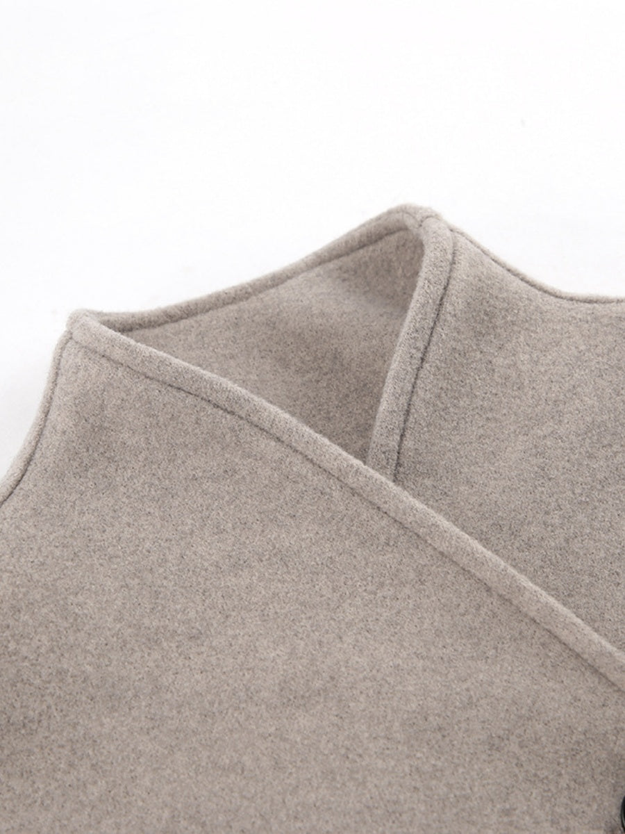 Double-Breasted Short Pea Coat