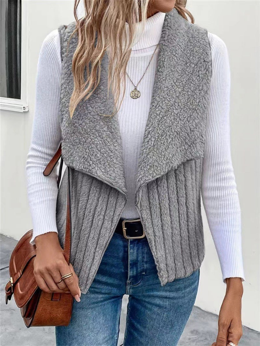 Simple Sleeveless All-match Solid Color Vests