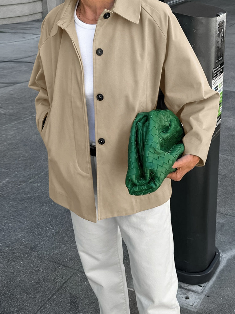 Liber Autumn Women's Trench Coats Solid Color Jackets