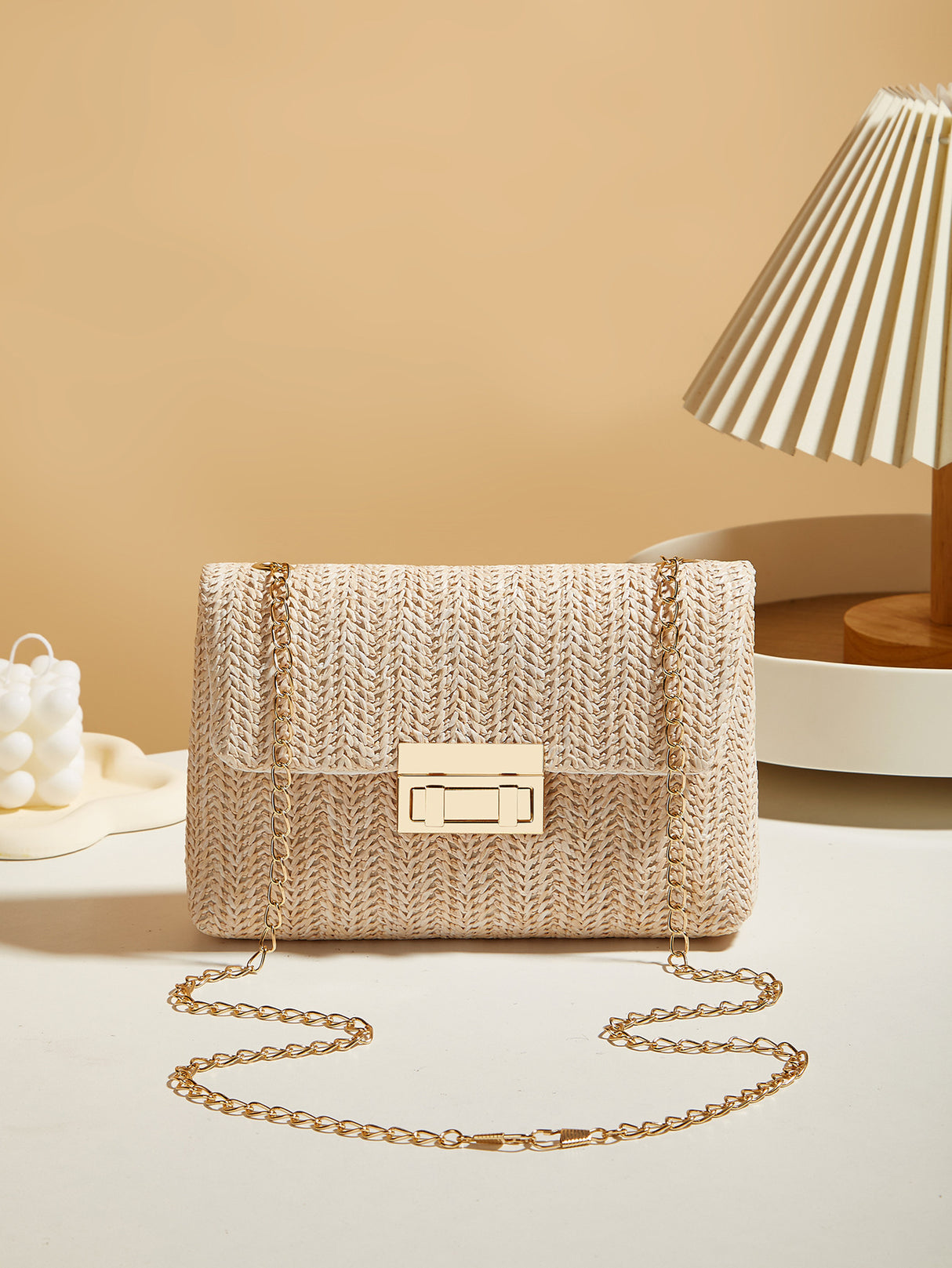 Vacation Straw Crossbody Bag