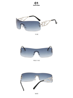 Frameless Cutout Sunglasses