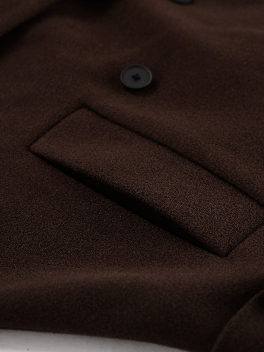 Liber Autumn Women's Woolen cloth Solid Color Jackets