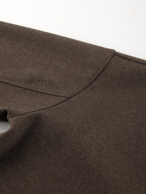 Brown Zip-Front Jacket
