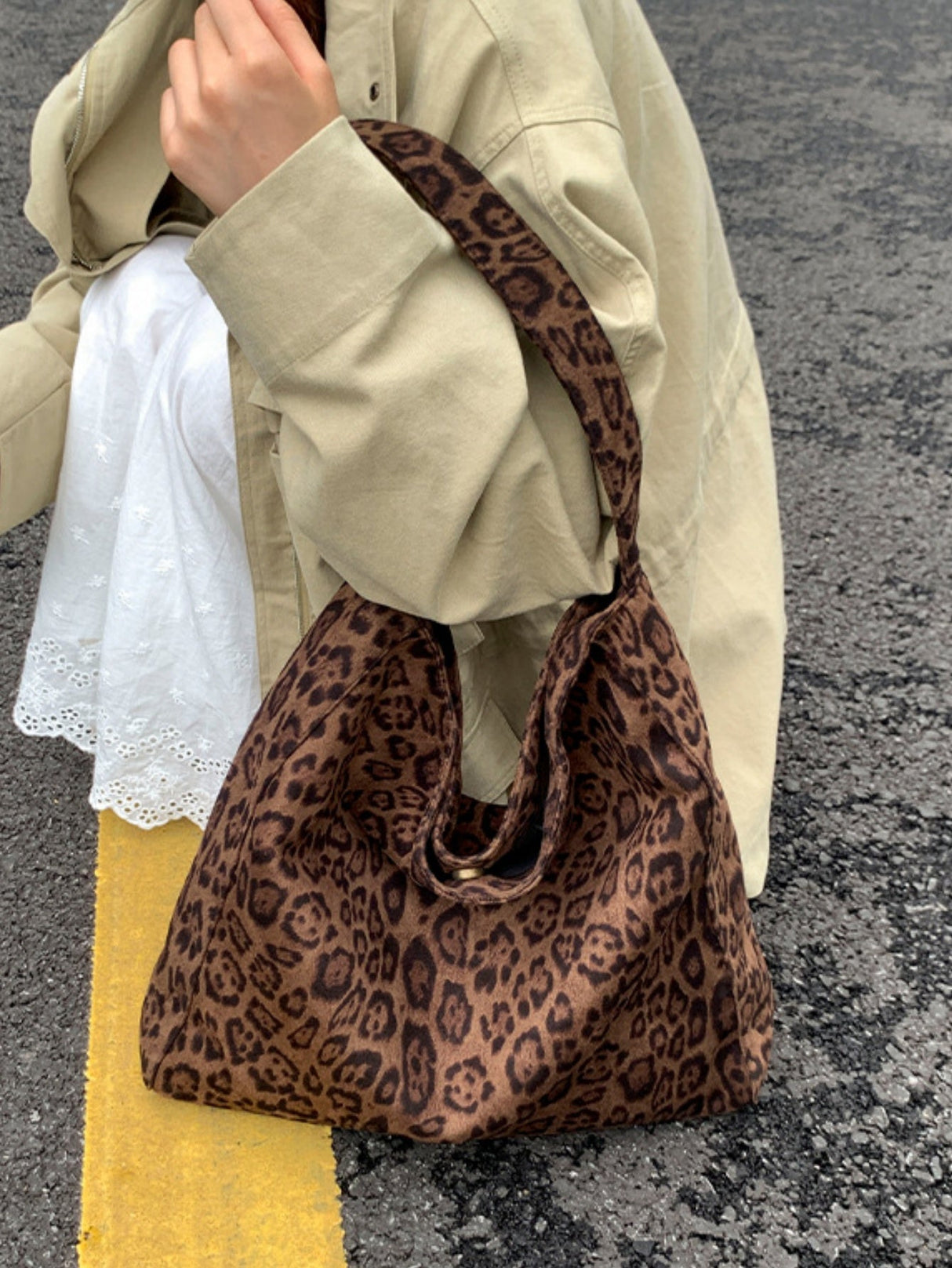 Leopard Print Large Capacity Shoulder Bag