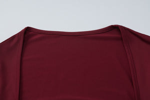 Lace Trim Square Neck Slimming Top