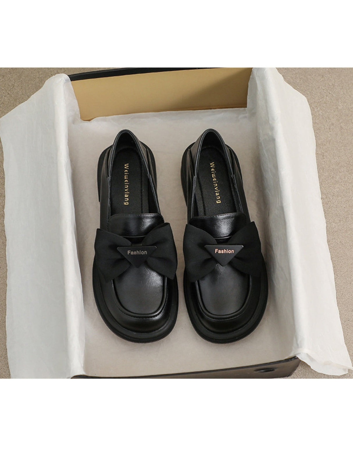 Liber Spring and Autumn Bowknot Women's Loafers