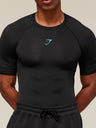 GYMSHARK Sports Fitness Running Printed Tight T-shirts