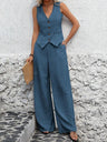 Vests Pants Distressed Commuting Set 2-piece Sets