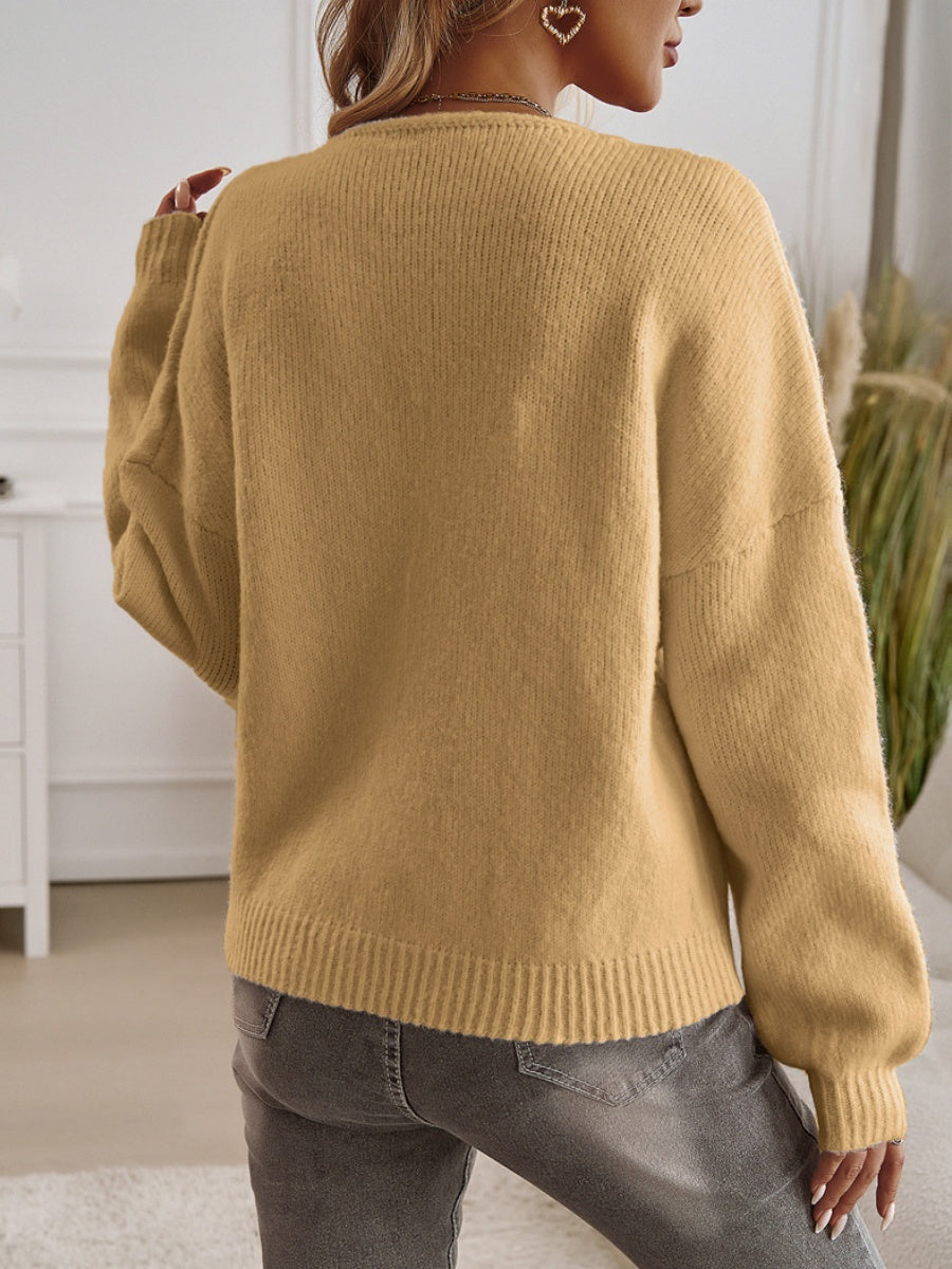 Lace up Bow Hollow Sweaters