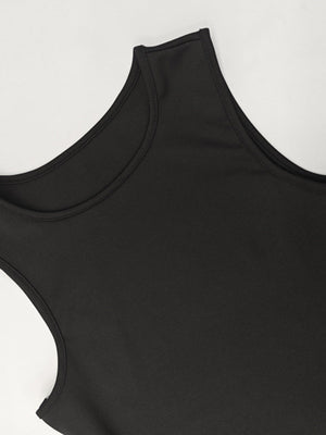 【SHIP AS USUAL】Crew Neck Sleeveless Lotus Leaf Crimping Mini&Short Dresses