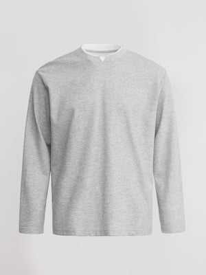 Minimalism Small V-neck Loose-fit T-shirts