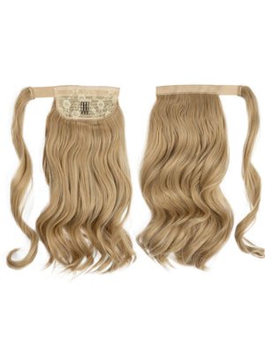 Long, Wavy, Natural Curl Wig With Wrap-around Design