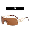 Frameless Cutout Sunglasses
