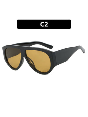 Large-framed Leopard-print Aviary-shaped Sunglasses