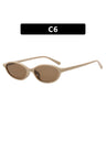 Oval-shaped Small-framed Sunglasses
