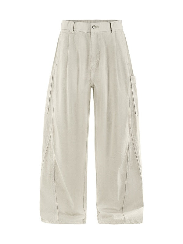 Liber Autumn Neutral wear Solid Color Pants