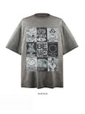 Liber Summer Neutral Printed Graffiti T-shirts