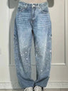 Starry Sky Rhinestones Type Jeans