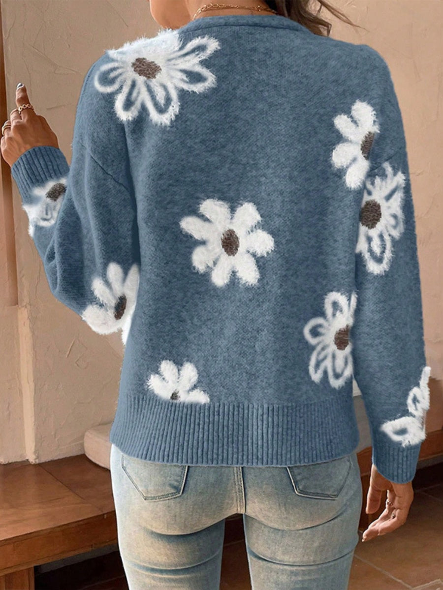 Flower pattern Cardigans