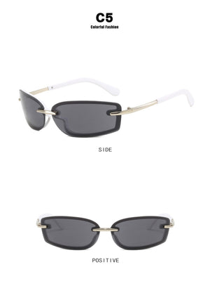 Frameless Square Sunglasses