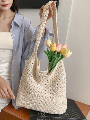 Woven Large-capacity Lightweight Shoulder Bag