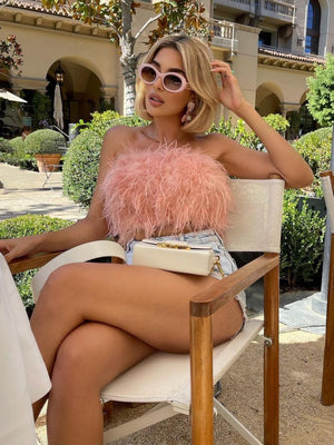 Mao Mao Solid Color Tube Top