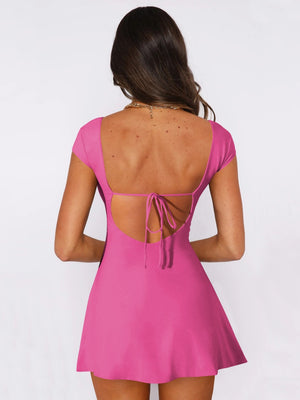 Backless Bandage Mini&Short Dresses