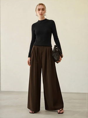 100% Merino Cotton & Wool Seamless Turtleneck Sweater