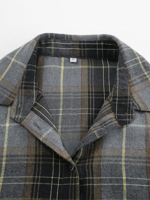 Liber Autumn Women's Plaid Plaid Shirts