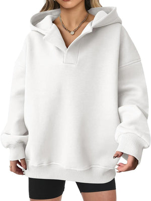 Liber Autumn Women's Hooded Solid Color Sweatshirts&Hoodies