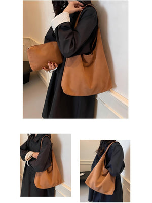 Large Capacity Suede Shoulder Bag