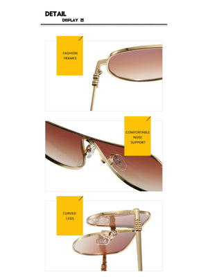Full-rimmed Aviator Sunglasses