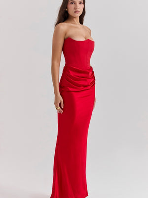 Satin Bob Bob Sexy Slim-fit Mermaid Long Dress