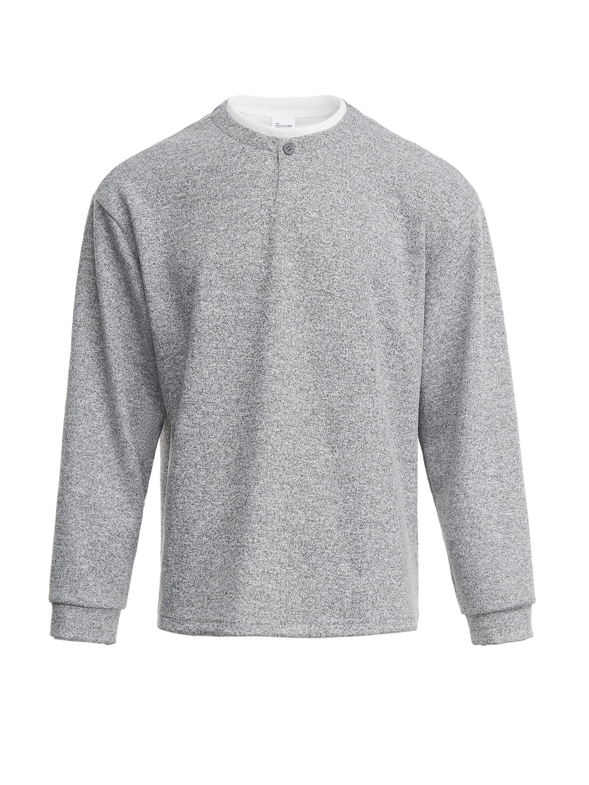 Layered-look Henry Collar T-shirts