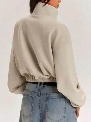 Loose-fitting Zip-up Jacket
