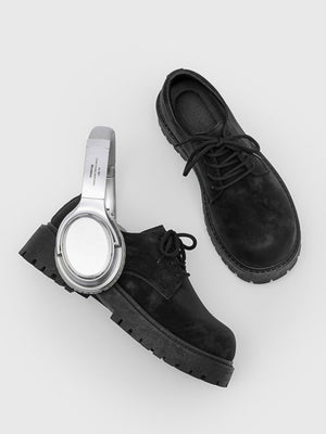 Chaussures Derby à plateforme style rétro vieilli