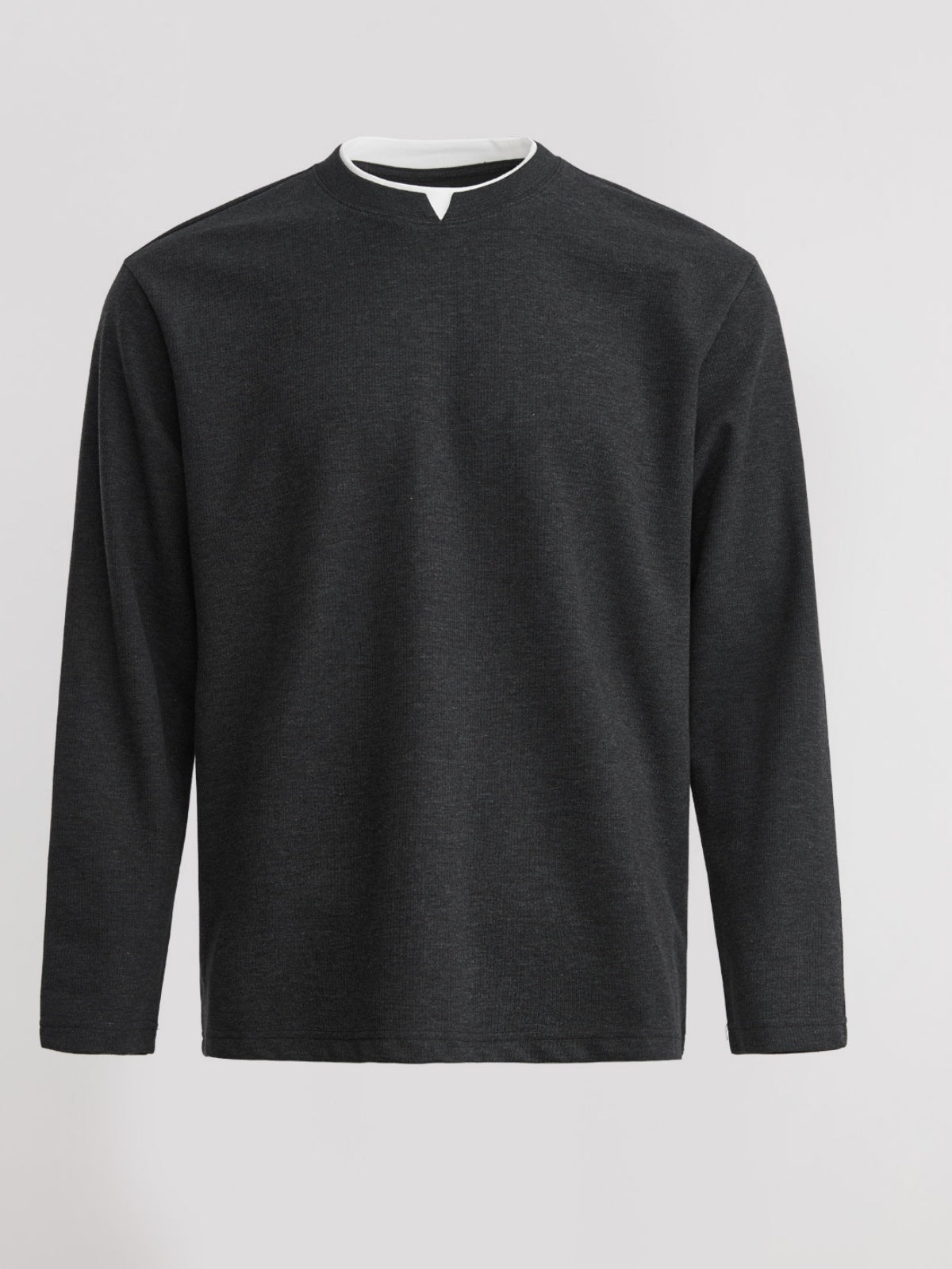 Minimalism Small V-neck Loose-fit T-shirts