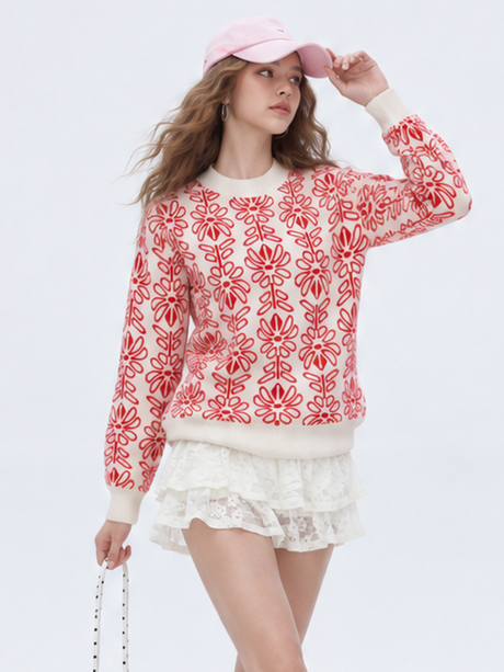 Jacquard Love Sweaters